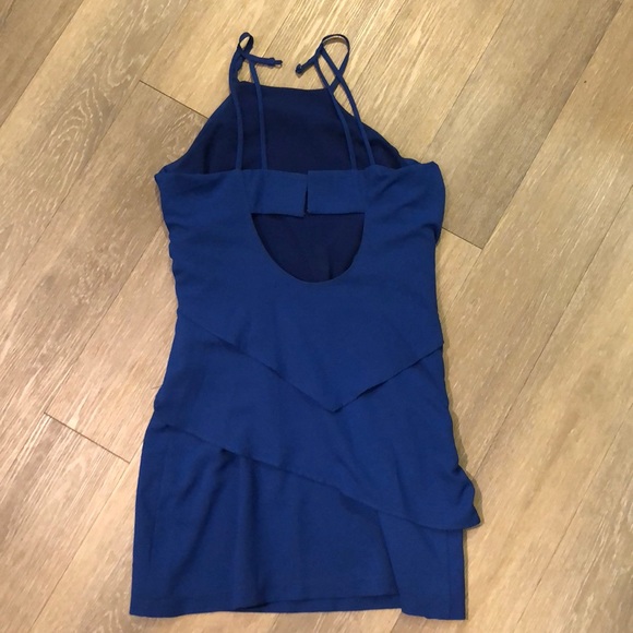 Blue Midi Layer Dress - Picture 3 of 5